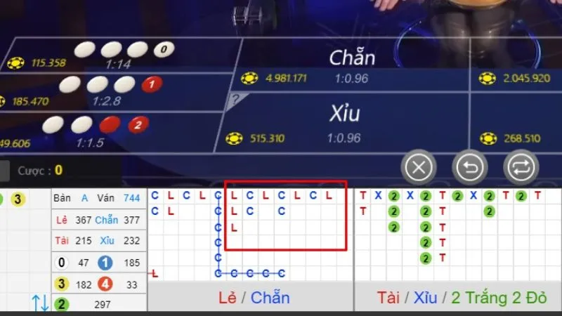 Các loại cầu thông dụng trong xóc đĩa online