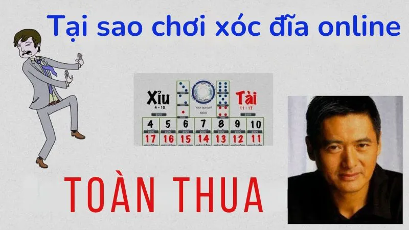 Tại sao chơi xóc đĩa online toàn thua